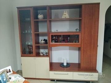 parete attrezzata color ciliegio