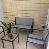 Set salottino da giardino / balcone 4 pezzi