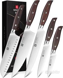 5 Pezzi Set di Coltelli da Cucina Acciaio Inossida
