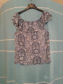 maglia bianca e blu di Tezenis 