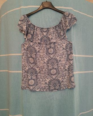 maglia bianca e blu di Tezenis 