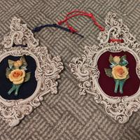 quadretti con ceramiche Capodimonte 