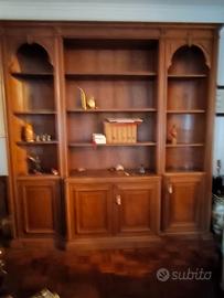 Libreria legno noce