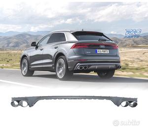 DIFFUSORE AUDI Q8 18-23 LOOK SQ8 TERMINALI DI SCAR