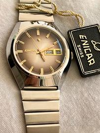 Orologio nos Enicar brown Ocean Pearl ‘70