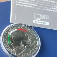 5 euro 150° nascita Marconi e 100° 1^ Radio Trasm.