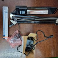 lampada da tavolo con morsetto scrivania braccio p