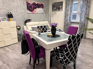 Tavolo allungabile con 4 sedie