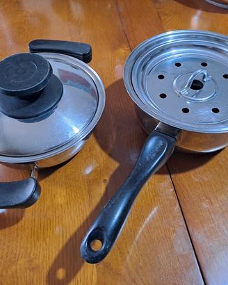 2 pentole della Mondial Casa inox 18/10 