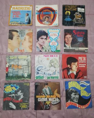 Collezione Cantanti Italiani 12 Dischi Vinile 45