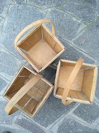 CESTINI ANNI 60 PER CILIEGIE.