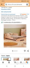 letto bambini montessori nuovo