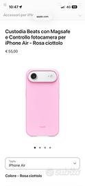 Iphone 17 Air  Case Cover Beats rosa pink