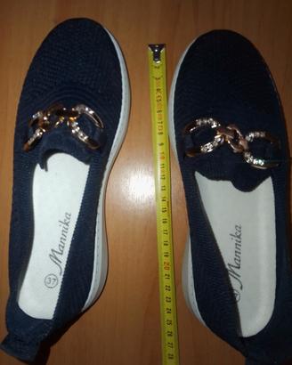 Mocassini blu donna n° 37