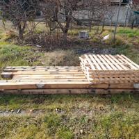 Pali staccionata da giardino o tettoia