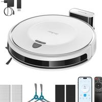 Robot aspirapolvere bianco