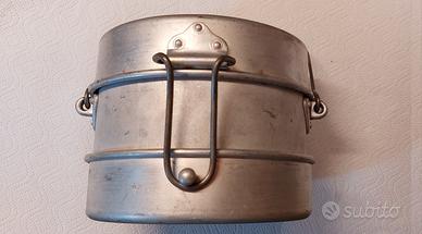 Antica gavetta in alluminio