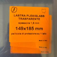Plexiglass trasparente 149x185mm 3pz