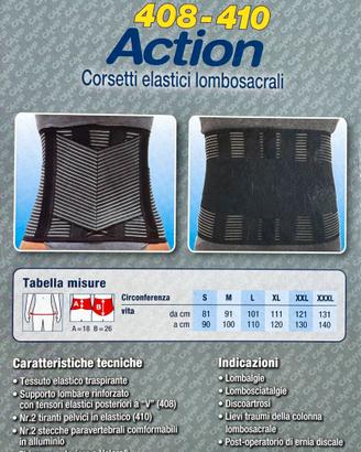 corsetto elastico lombosacrale