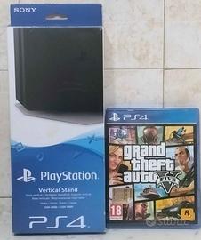 BASE X CONSOLLE PS4 + GIOCO GRAND THEFT AUTO V