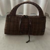 Borsa marrone in rafia KONTESSA