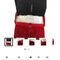 La Perla - Pochette rossa in seta