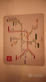 Tappetino mouse pad Metropolitana Milanese ATM