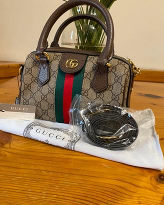 Borsa Gucci  Ophidia Mini Bauletto in tela GG