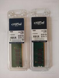 Crucial Kit 32 gb ram (2x16) DDR4 - 2400 UDIMM