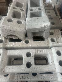 Plinto base cemento per recinzione mobile n.19 pz