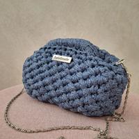 borsa uncinetto denim 