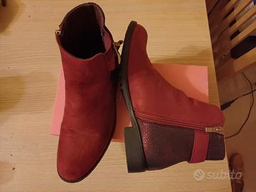 stivaletto basso rosso 37