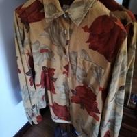 Camicia donna in velluto fantasia