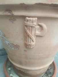 Grande vaso terracotta antico periodo fascista rar