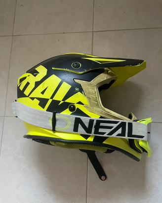 Casco da cross Raven & Maschera O’Neal