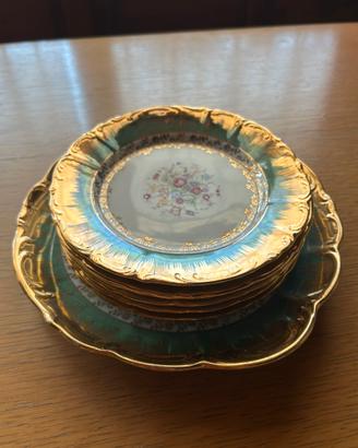 Servizio dessert vintage Boemia MZ porcellana