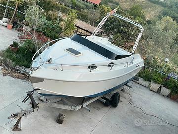 Barca 7 metri e carrello biasse