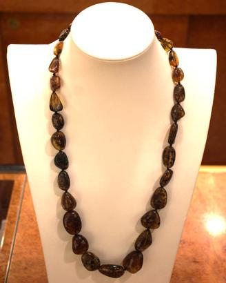 Collana in AMBRA NATURALE oreficeria Greco-Monza