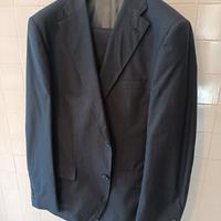 Vestito tg 54 blu gessato come Nuovo 