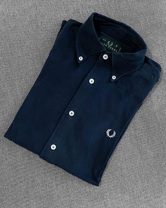 Fred Perry Camicia slim fit blu