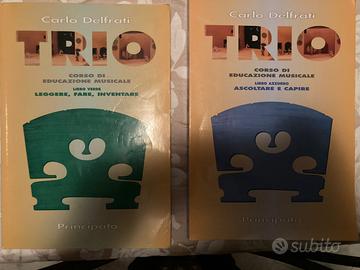  Libri Triò Educazione Musicale Delfrati Carlo.