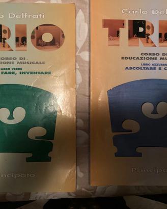  Libri Triò Educazione Musicale Delfrati Carlo.