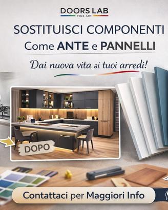 Rinnovo mobili, sostituzione ante.