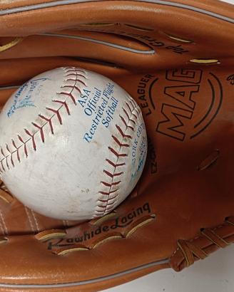 Guanto e palla da soft-ball originale USA