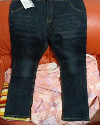 Jeans taglie forti 6XL nero