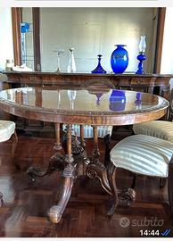 Tavolo inglese e 6 sedie