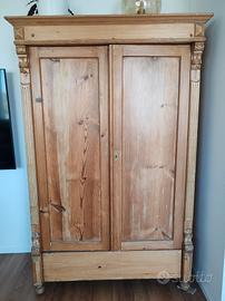 Armadio antico primi '900 in legno massello