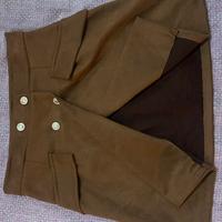 Gonna tessuto scamosciato