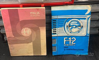 Libretto Uso e Manutenzione Alfa Romeo F12 Diesel