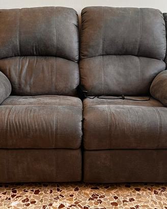 Divano 2 posti recliner elettrico